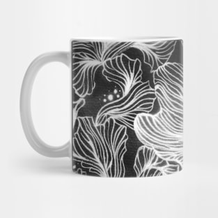 Black and White Shibori Corals Mug